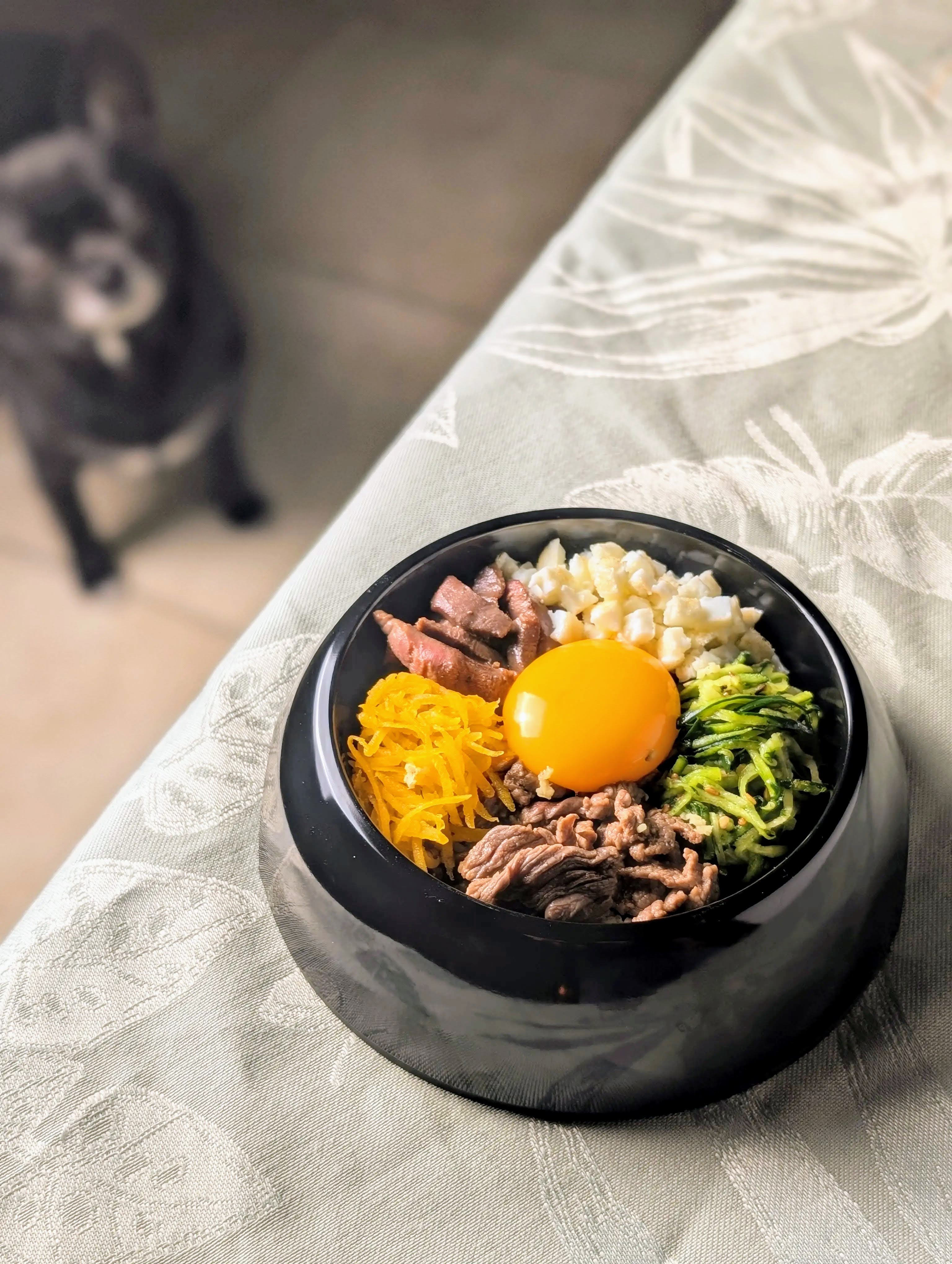 Vanille attends son bibimbap