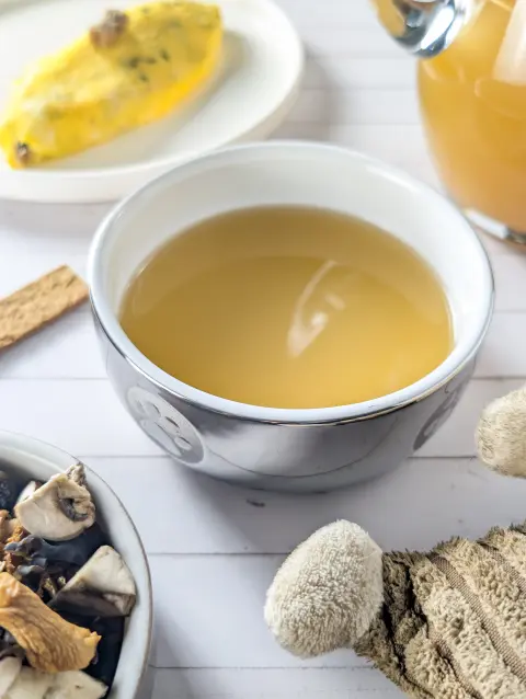 Bouillon naturel aux champignons et levure de bière pour chien