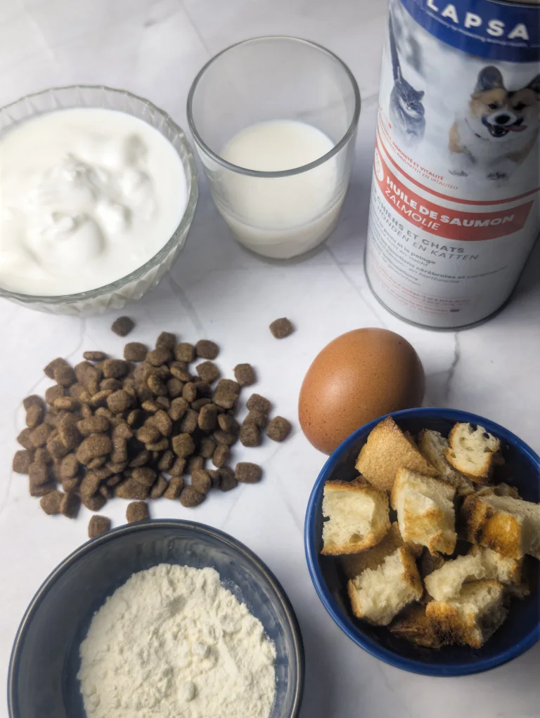 Présentation des ingrédients de la recette de cheesecake