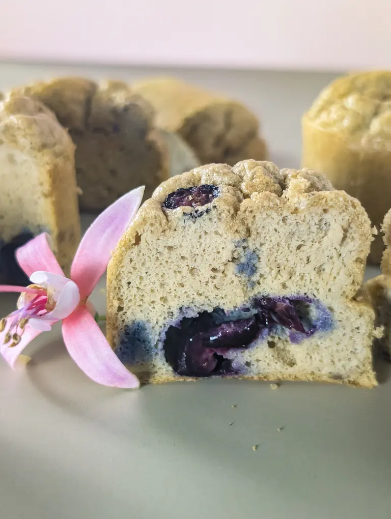 Vue intérieure du gâteau moelleux au foie