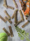 Friandise séchée naturelle pour chien : lamelles au porc