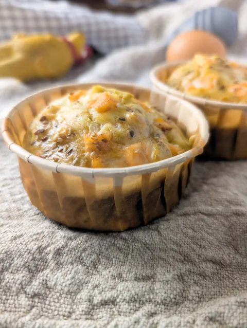 Muffin au saumon et sésame sans lactose pour chien