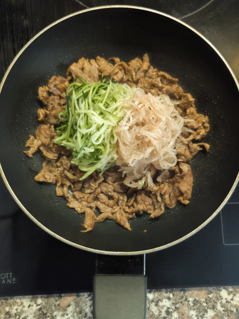 Cuisson de la viande et des légumes