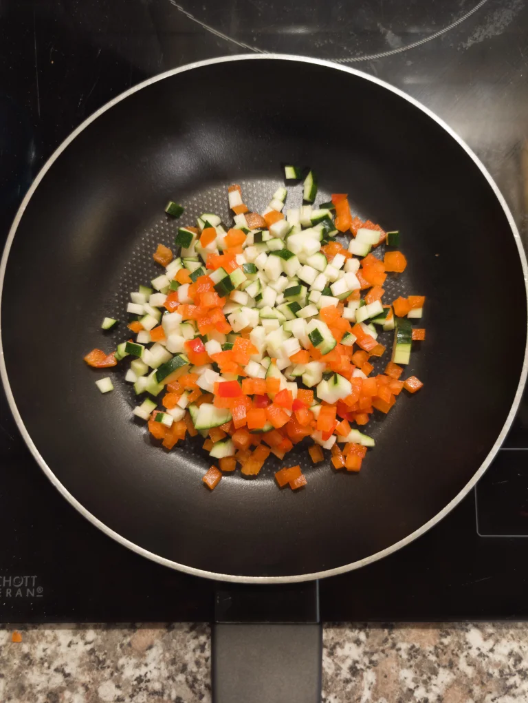 Cuisson des légumes à la poêle