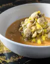 Un plat gastronomique pour mon chien aux coquilles Saint-Jacques
