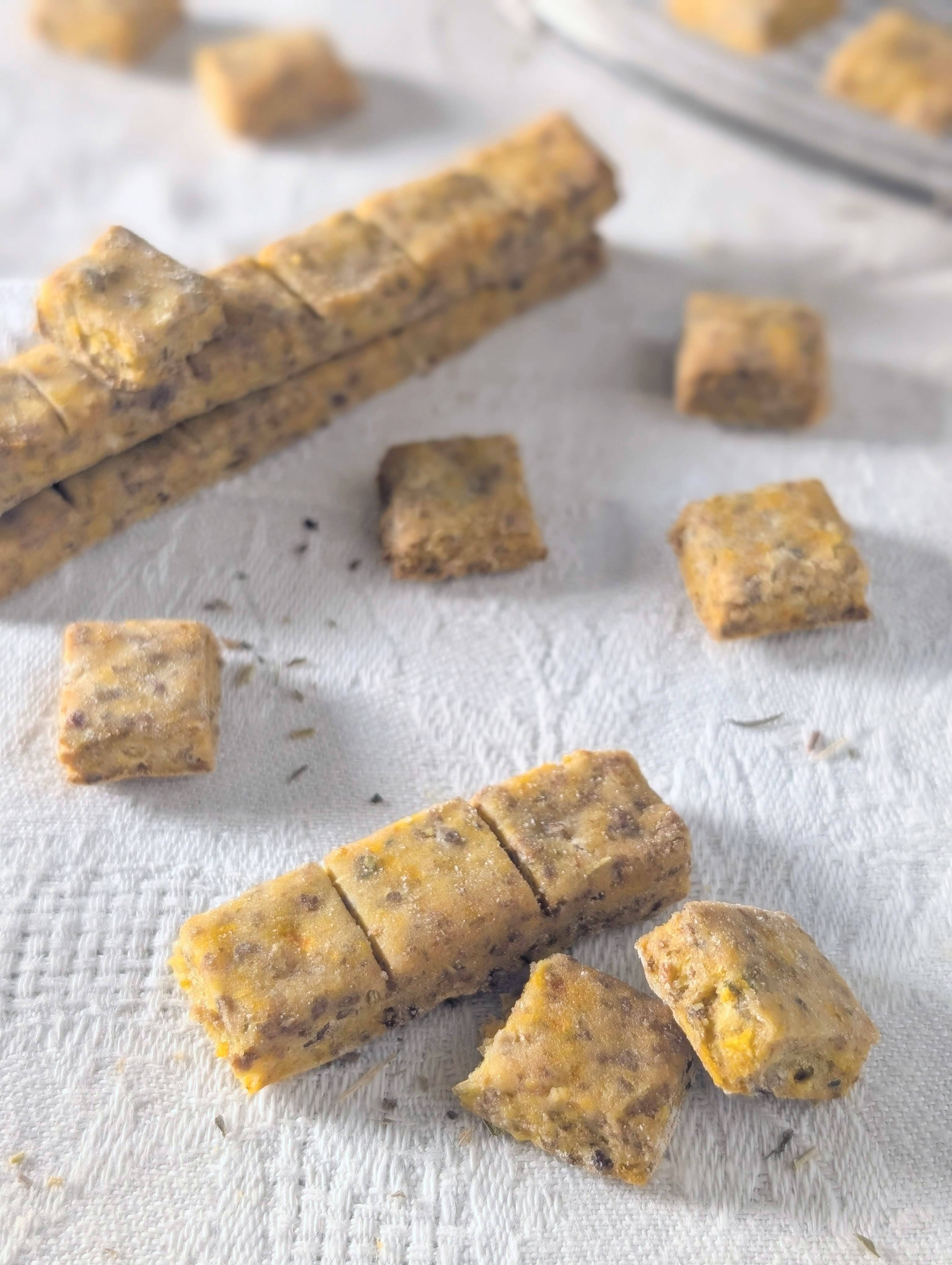 Biscuits récompense boeuf-carotte pour chien — format barre sécable