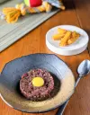 Tartare de boeuf & frites de patate douce